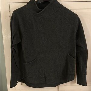 Dark Gray High-Neck Sweater